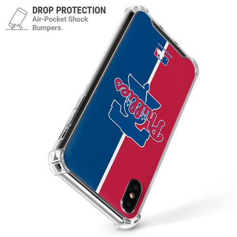 MLB Philadelphia Phillies Split iPhone XS Max Clear Case